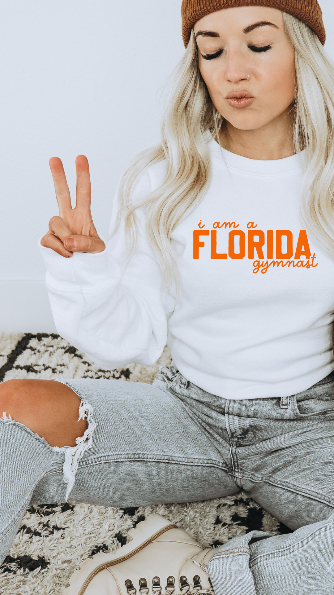 I am a FLORIDA gymnast Adult Sweatshirt