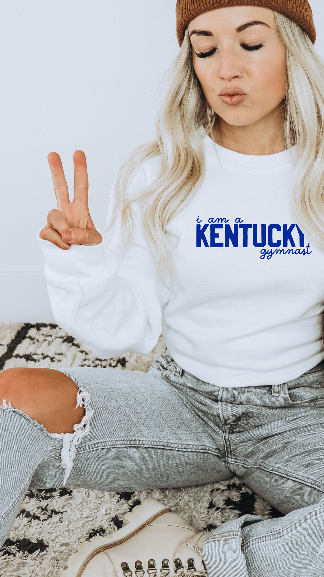 I am a KENTUCKY gymnast Adult Sweatshirt