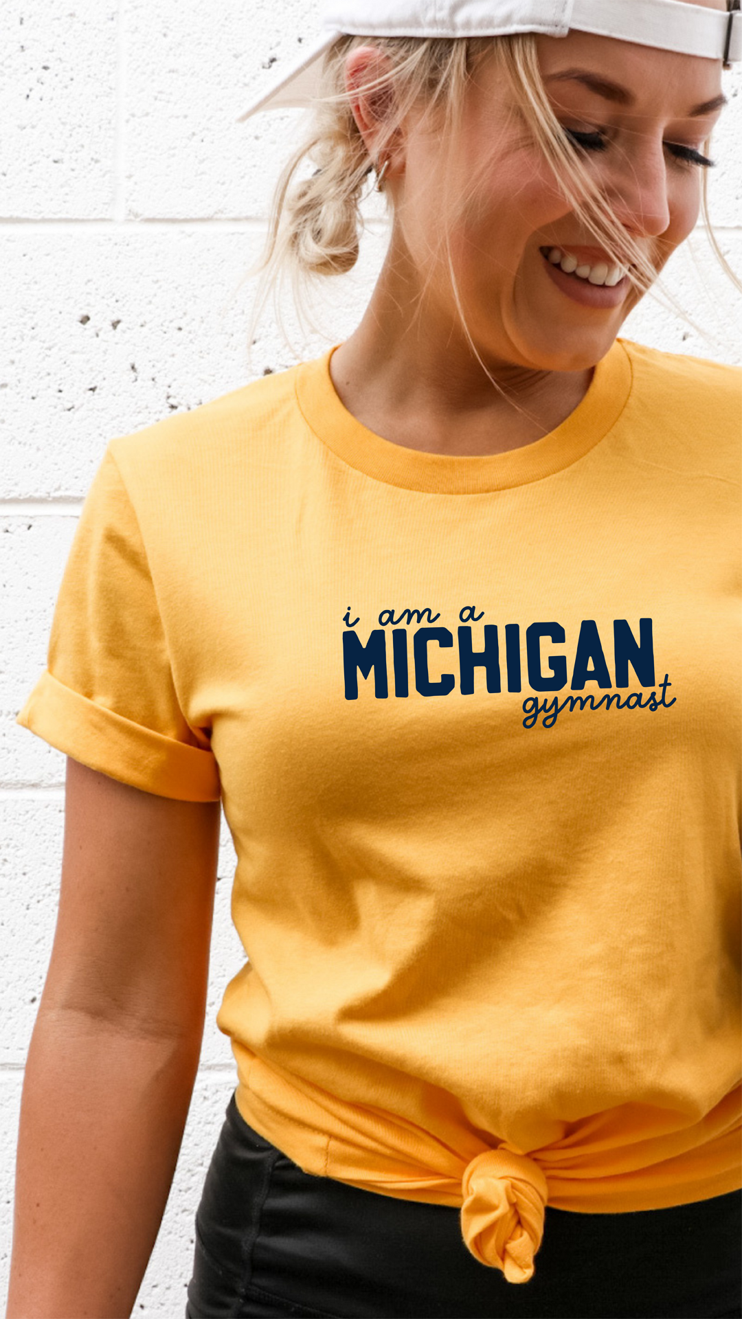I am a MICHIGAN gymnast Adult T-shirt