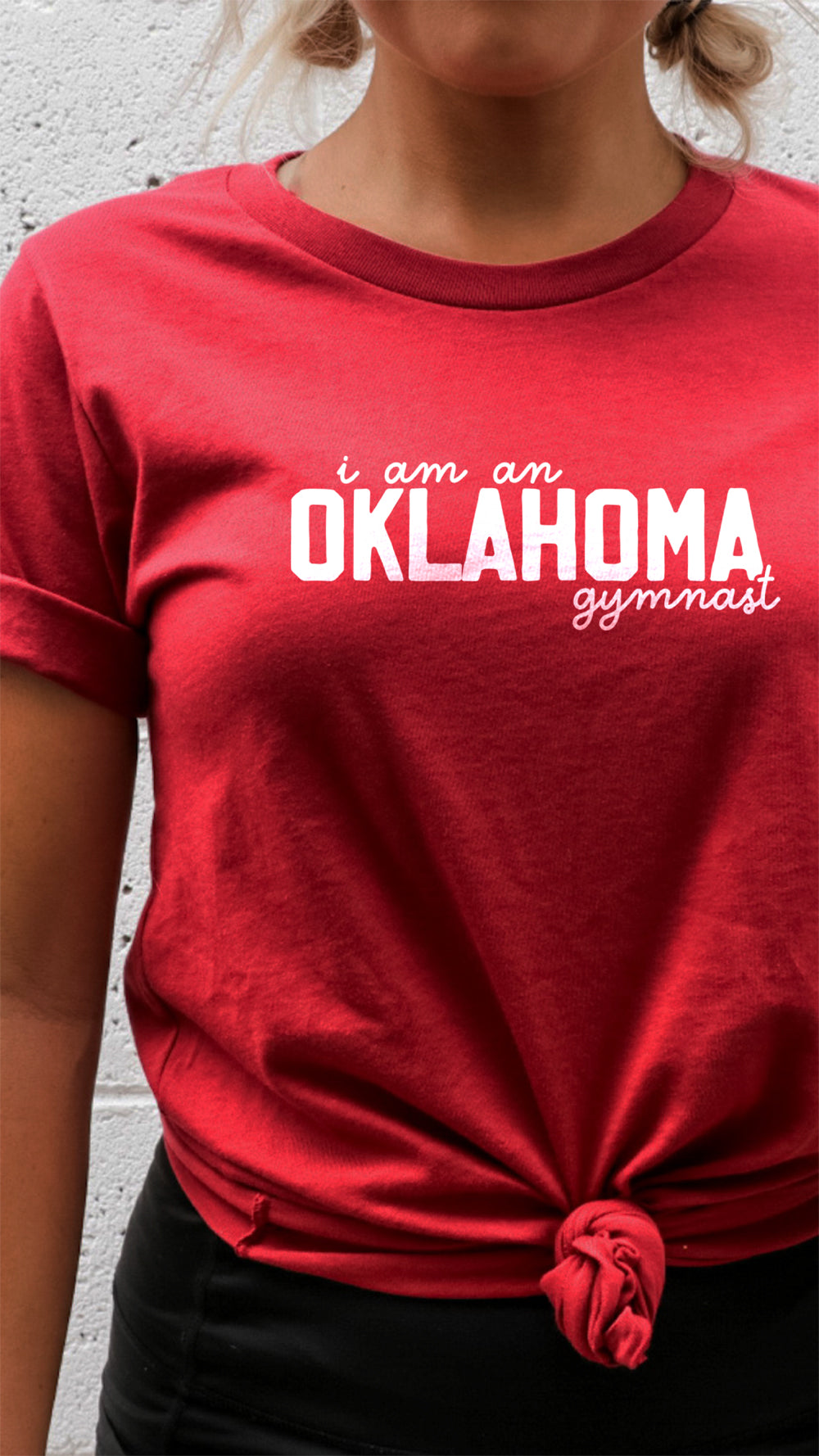 I am an OKLAHOMA gymnast Adult T-shirt