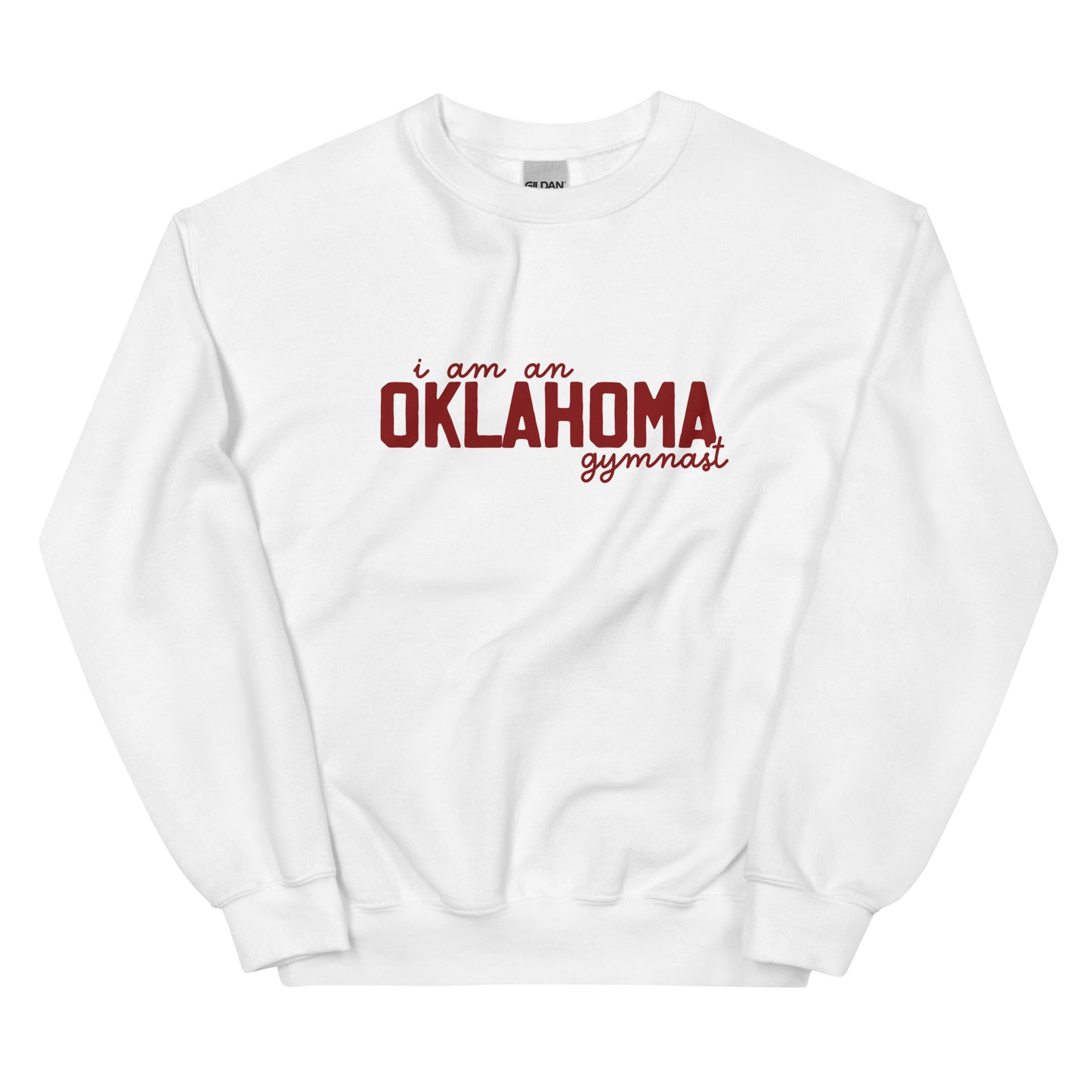 i am an OKLAHOMA gymnast Adult Sweatshirt