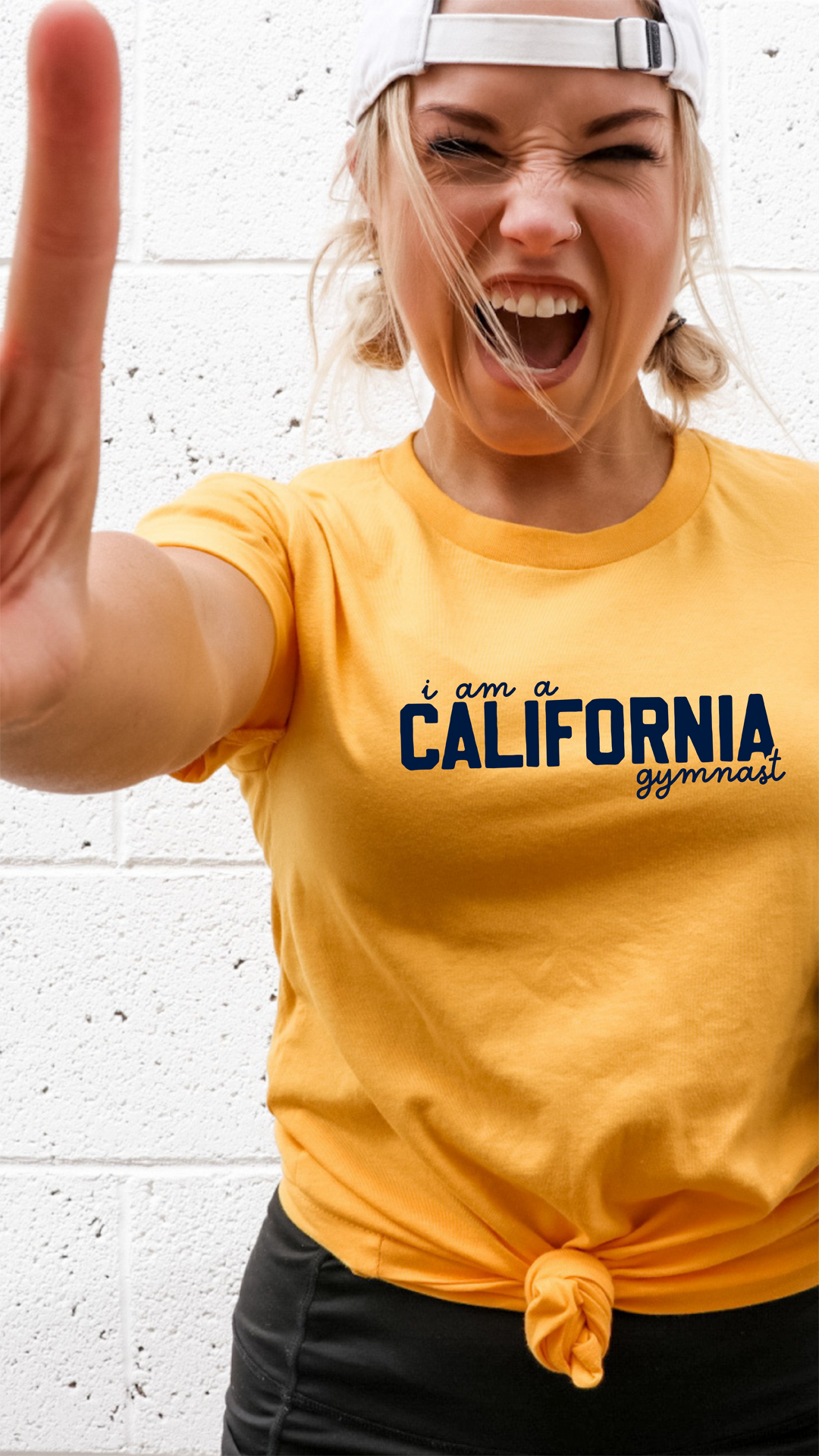 I am a CALIFORNIA gymnast Adult T-shirt