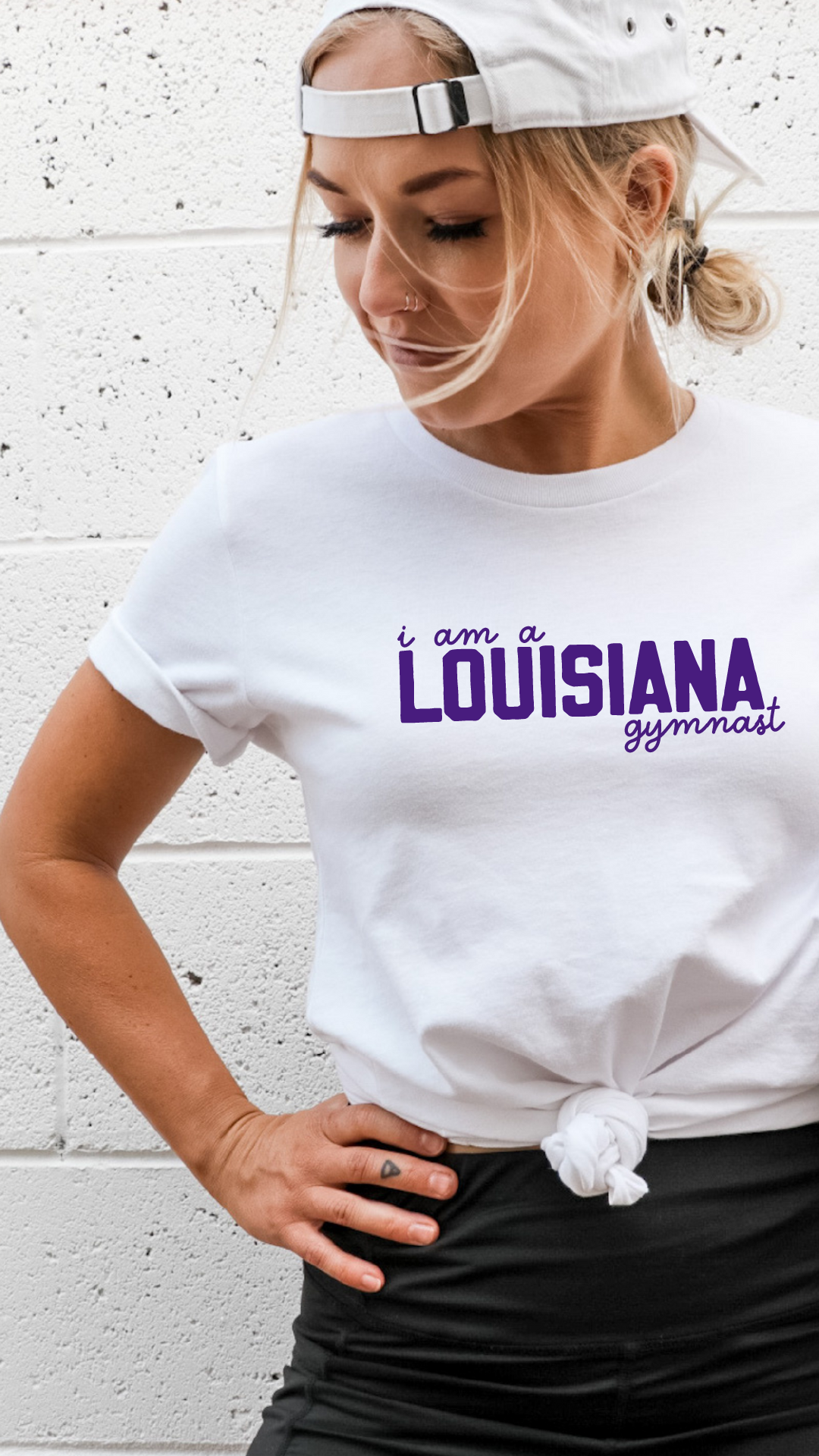 I am a LOUISIANA gymnast Adult T-shirt