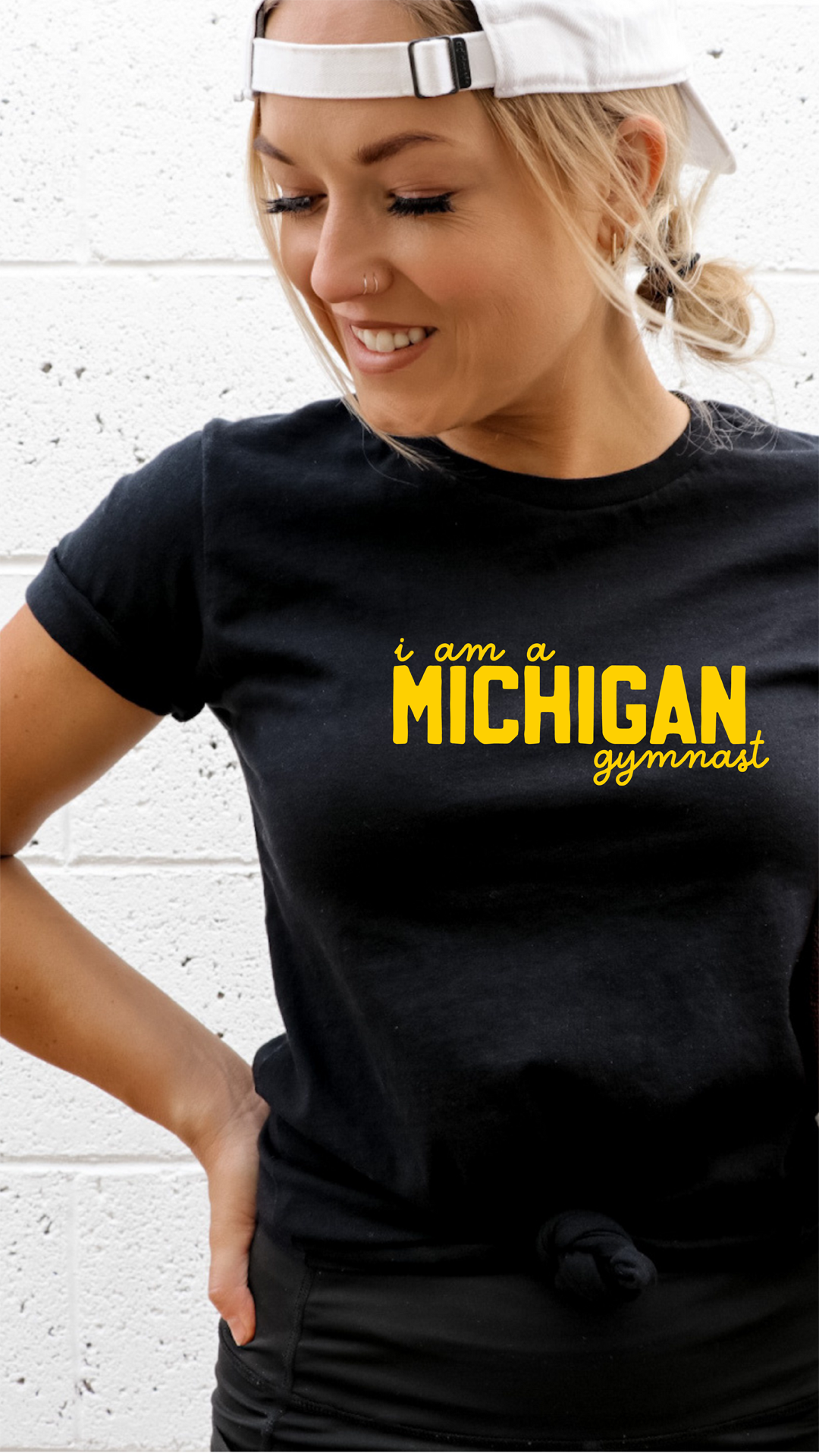 I am a MICHIGAN gymnast Adult T-shirt