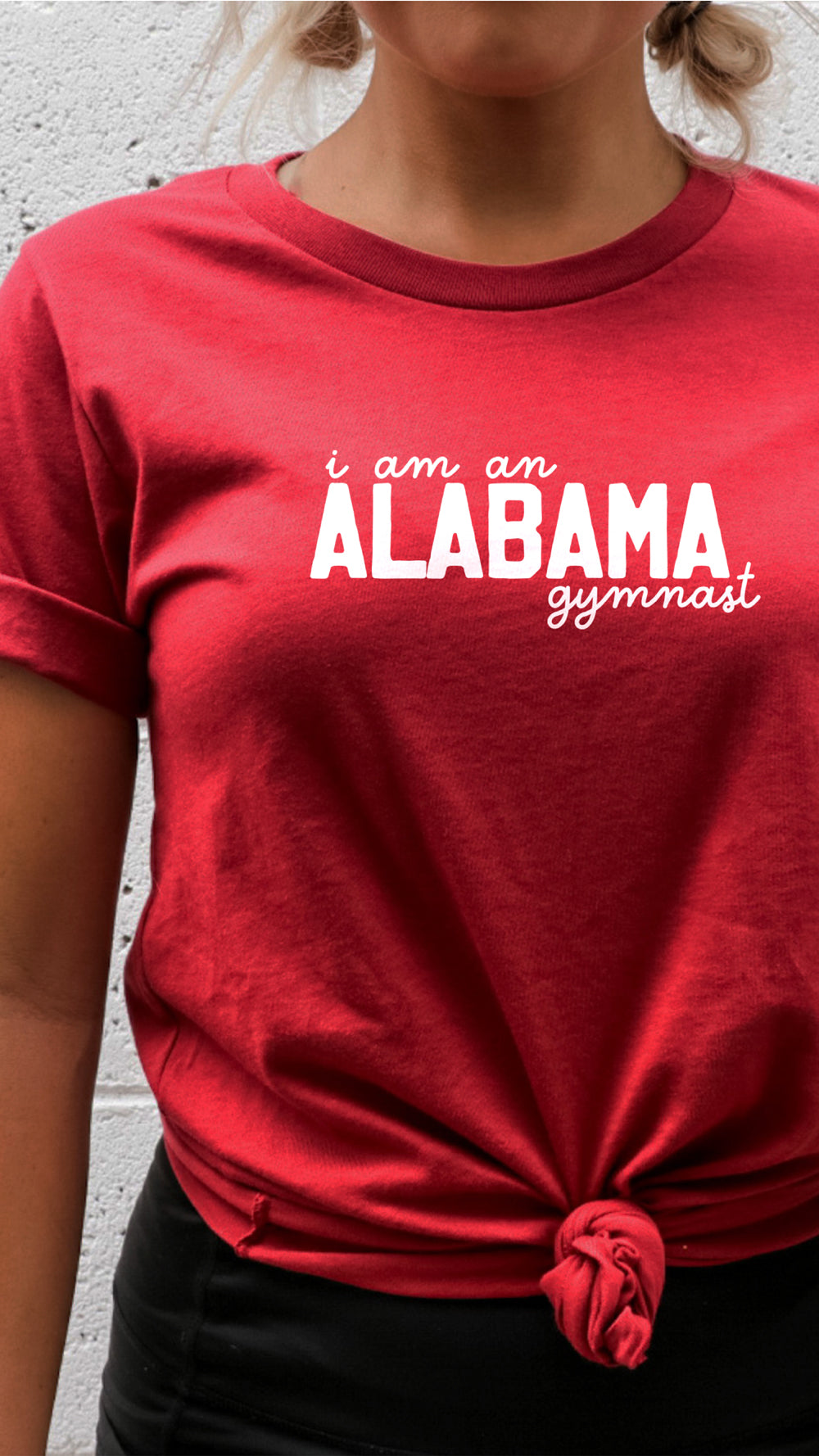I am an ALABAMA gymnast - Adult T-shirt