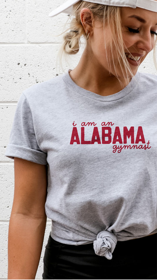 I am an ALABAMA gymnast - Adult T-shirt