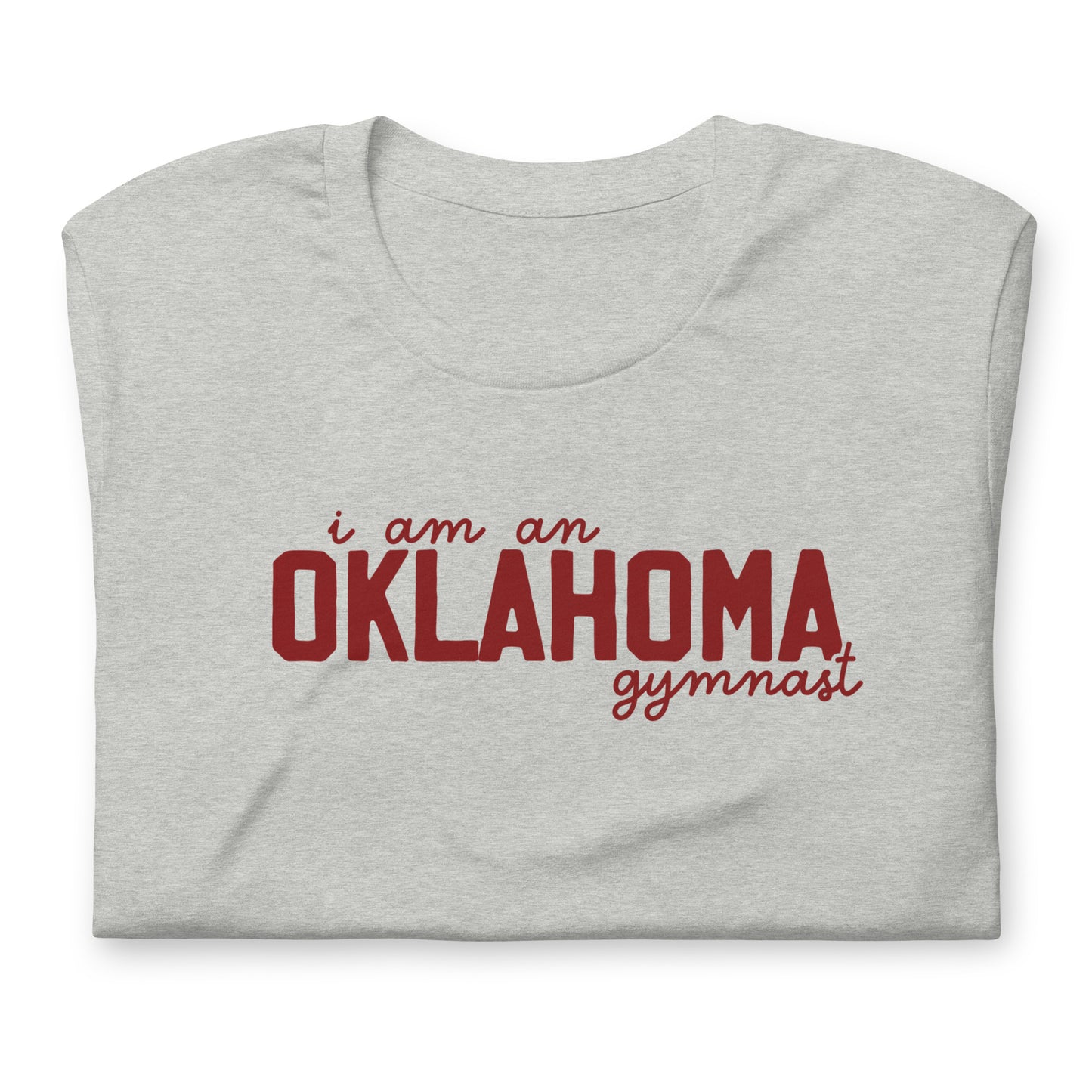 I am an OKLAHOMA gymnast Adult T-shirt