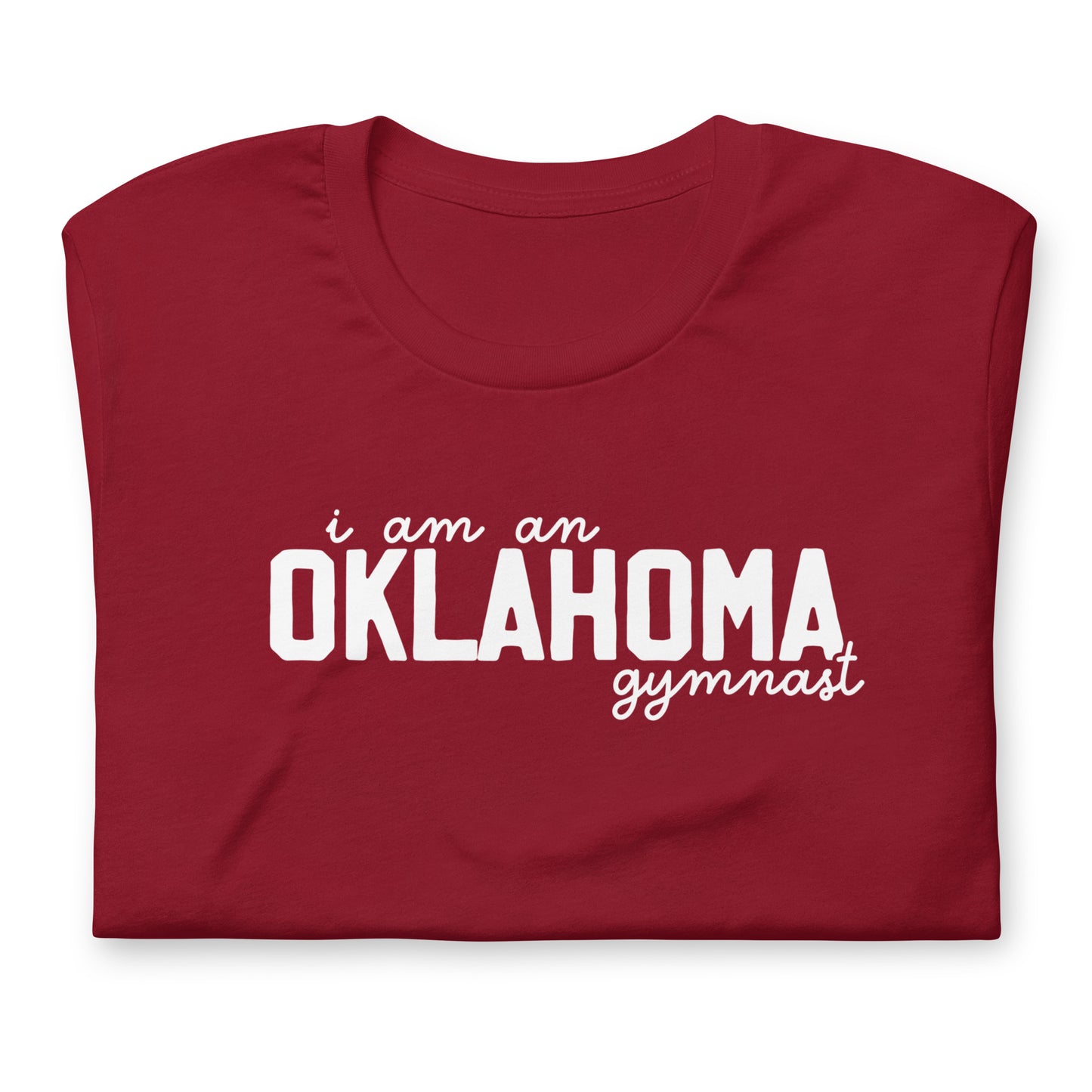 I am an OKLAHOMA gymnast Adult T-shirt